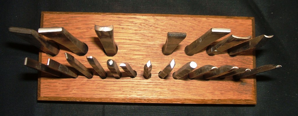 Barn Fresh 20 piece chasing tool set with base marshall hansen