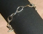 sterling silver link bracelet 08 c marshall hansen