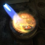 MHD melting sterling silver