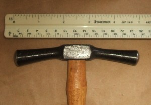 Dixon #2 Embossing Hammer side